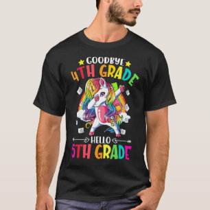 T-shirt Bonjour Étudiant de 5e année Retour à l'école Uni