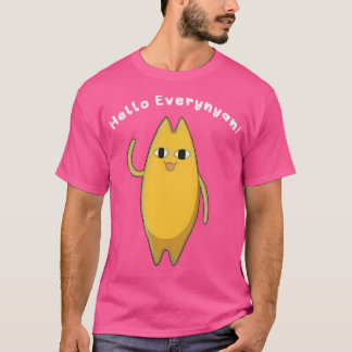 T-shirt Bonjour Everynyan Cat Meme