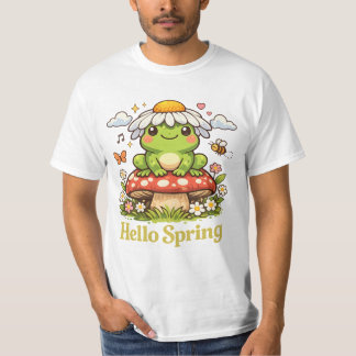 T-shirt Bonjour Grenouille de Printemps – Esthétique Champ