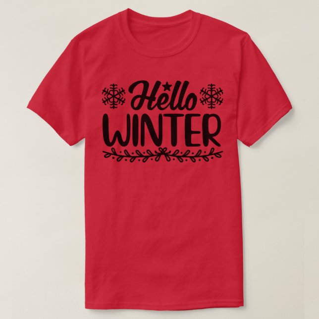 T-shirt Bonjour hiver 4 (Design devant)