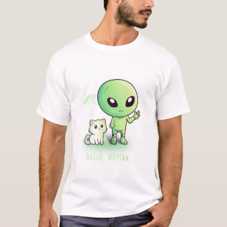 T-shirt Bonjour humain