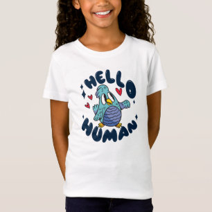 T-Shirt Bonjour humain oiseau mignon
