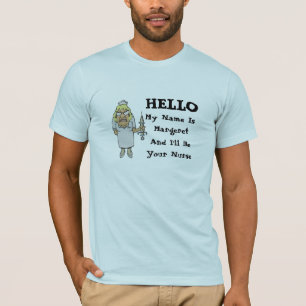 T-shirt Bonjour Im vos soins faits sur commande drôles