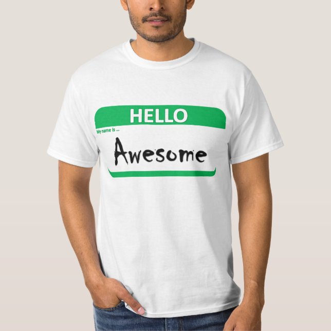 T-shirt Bonjour impressionnant (Devant)