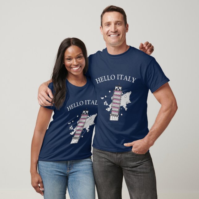 T-shirt Bonjour Italie (Unisexe)