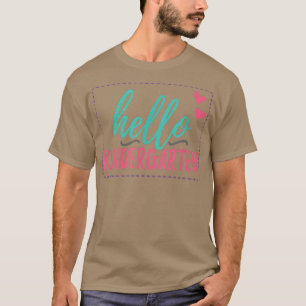 T-shirt Bonjour jardin d'enfants pour filles de jardin d'e