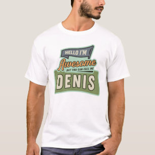 T-shirt Bonjour Je suis Awesome Denis Funny Nom Denis