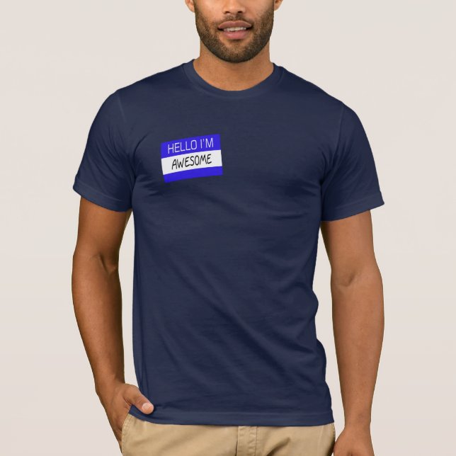 T-shirt Bonjour, je suis génial (Devant)