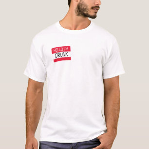 T-shirt Bonjour, je suis ivre
