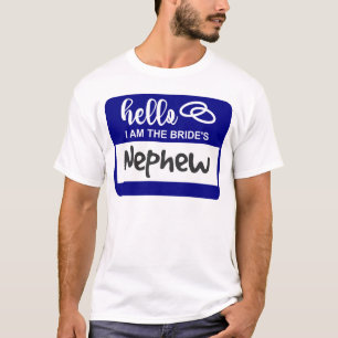 T-shirt Bonjour je suis le Badge de Nom de Mariage du Neve