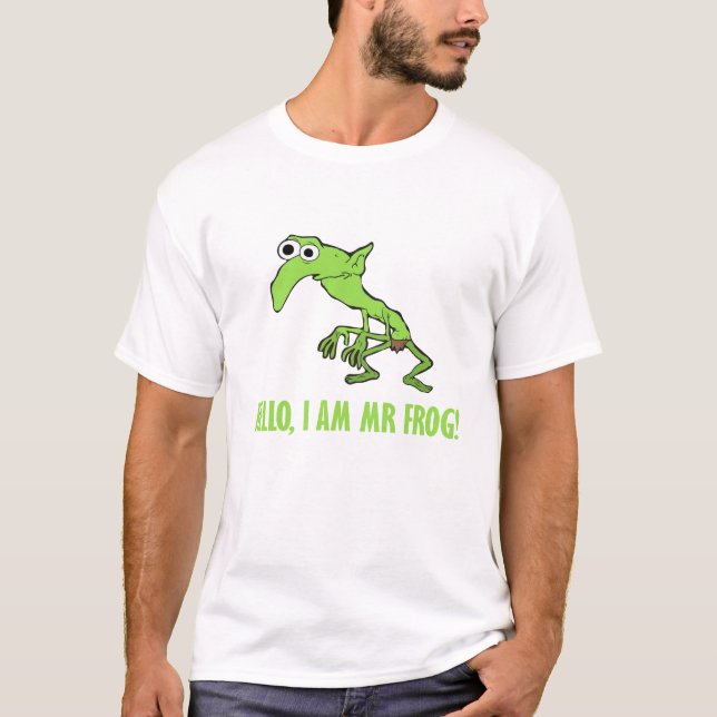 T-shirt Bonjour Je suis M. Frog Psychicpebbles Smiling Ami (Devant)