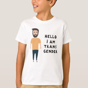 T-shirt Bonjour, je suis transgenre