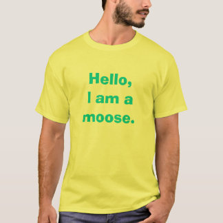 T-shirt Bonjour, je suis un orignal