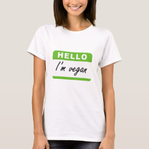T-shirt Bonjour je suis végétalien