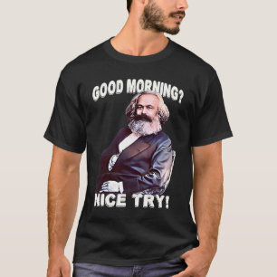 T-shirt BONJOUR Karl Marx Marxisme rétro vintage