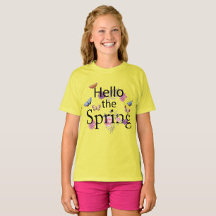 T-shirt Bonjour la fleur de printemps