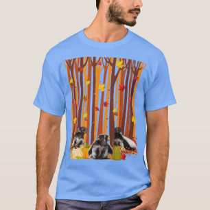 T-shirt Bonjour L'Automne Shunk Maple Leaf Automne Citroui