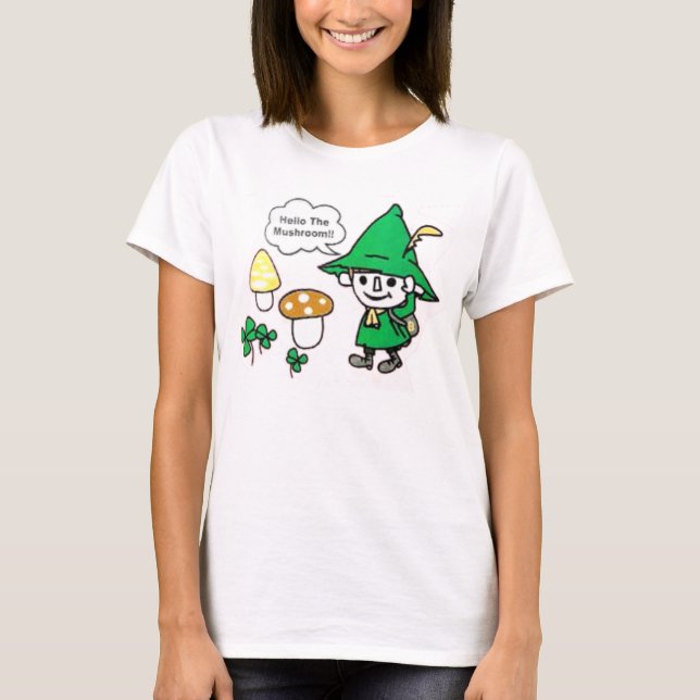 T-shirt bonjour le champignon (Devant)