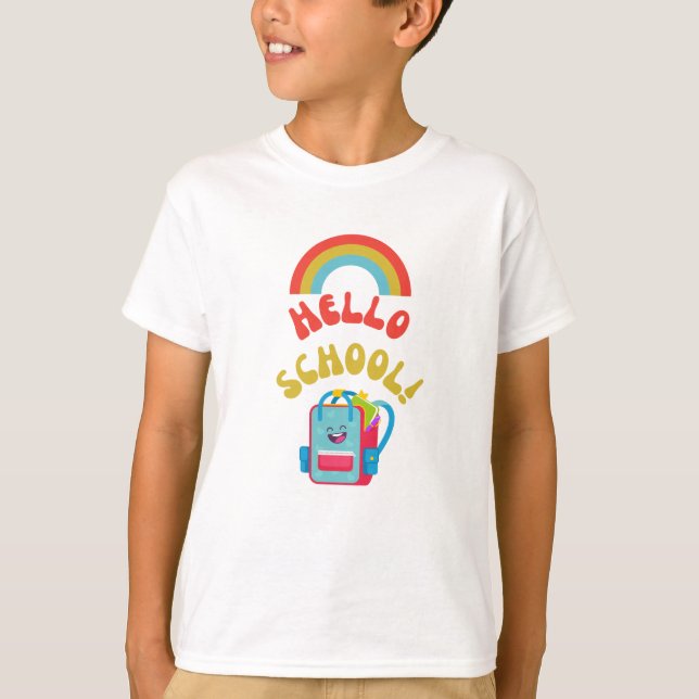T-shirt Bonjour l'école ! (Devant)