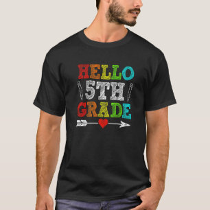 T-shirt Bonjour les élèves de 5e année cinquième année En