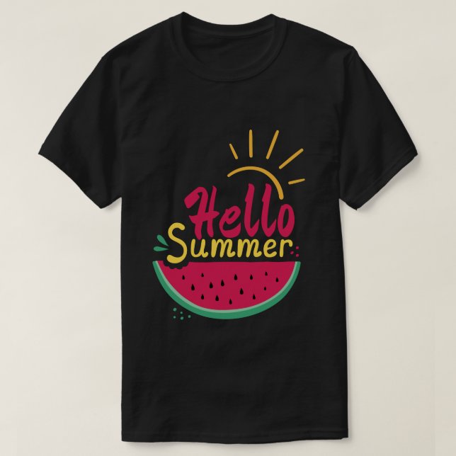 T-shirt bonjour l'été (Design devant)