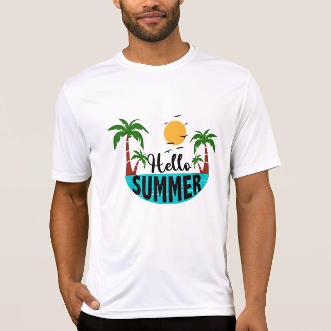 T-shirt Bonjour l'été (Devant)