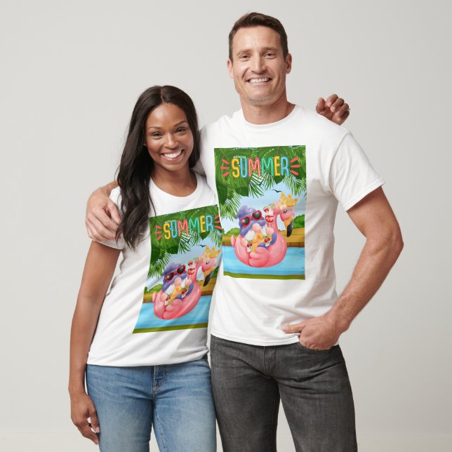 T-shirt Bonjour l'été (Unisexe)