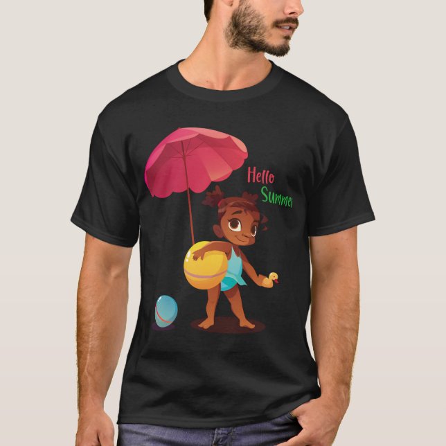 T-shirt bonjour l'été (Devant)