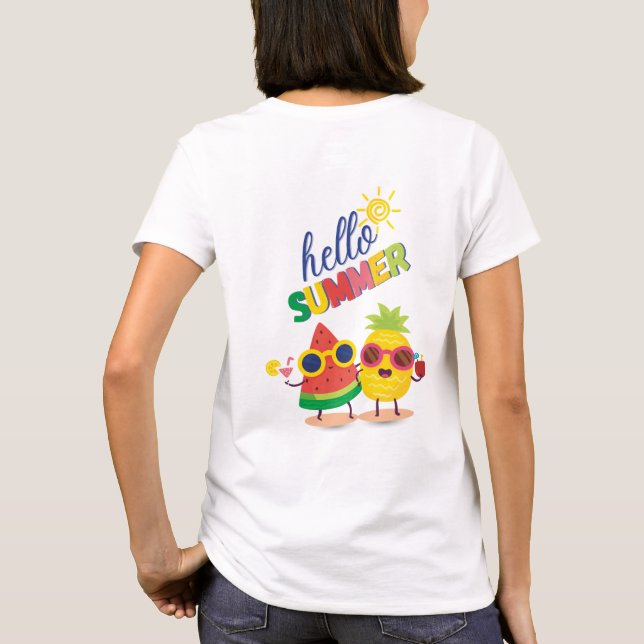 t-shirt "Bonjour l'été" (Dos)