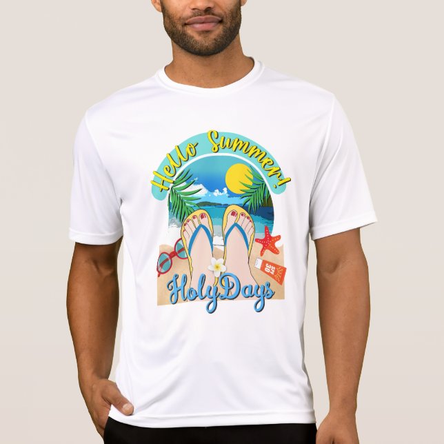 T-shirt Bonjour l'été - Vacances sacrées (Devant)