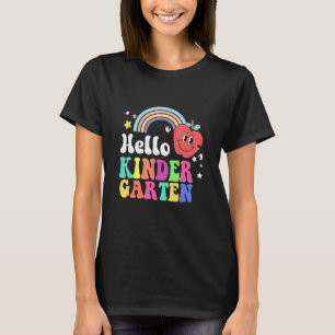 T-shirt Bonjour Maternelle Arc-en-ciel Professeur Élèves R