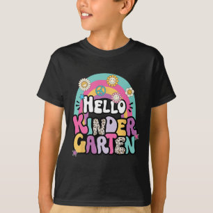 T-shirt Bonjour maternelle Byck à l'école enseignant garço
