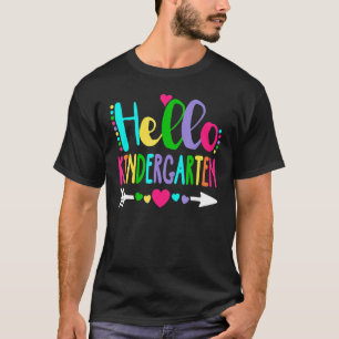 T-shirt Bonjour Maternelle Étudiante Enseignante Coeur de