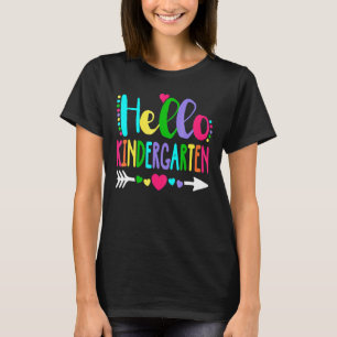 T-shirt Bonjour Maternelle Étudiante Enseignante Coeur de 