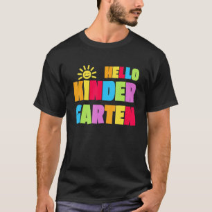 T-shirt Bonjour maternelle premier jour d'école enseignant