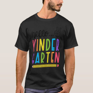 T-shirt Bonjour Maternelle Rentrée Scolaire Enseignant Élè