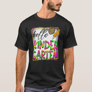 T-shirt Bonjour Maternelle Rentrée Scolaire Enseignante Fe
