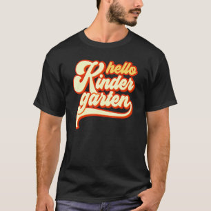 T-shirt Bonjour maternelle retour à l'école enseignant & é