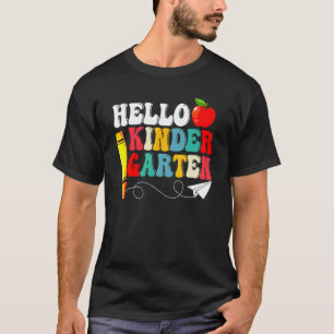 T-shirt Bonjour maternelle  Retour à l'école Enseignant Él
