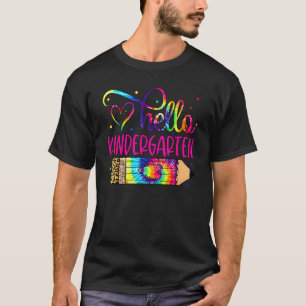 T-shirt Bonjour Maternelle Retour à l'école Filles Enseig