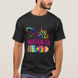 T-shirt Bonjour Maternelle Retour À L'École Filles Enseign