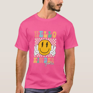 T-shirt Bonjour maternelle Retro Smile Enseignants Enfants