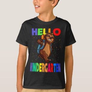 T-shirt Bonjour maternelle Sloth Retour À L'École