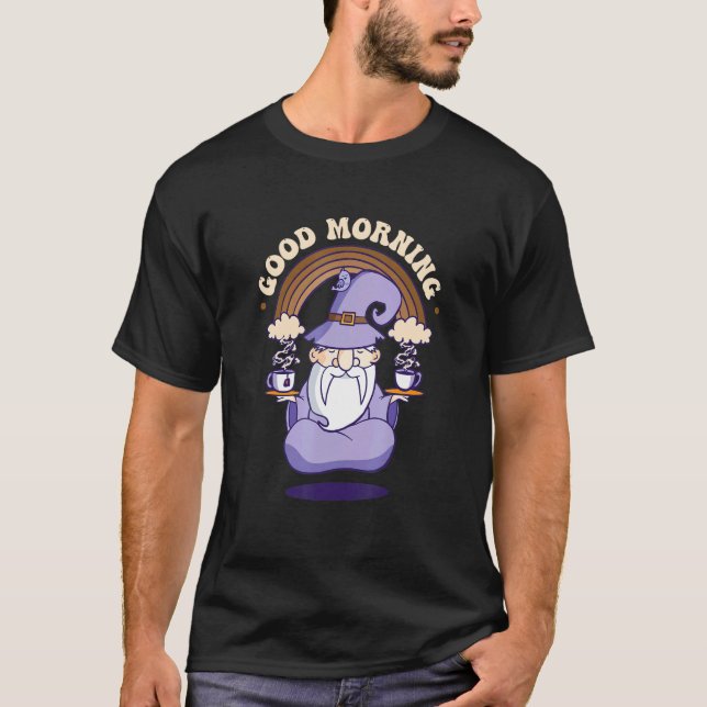 T-shirt Bonjour Mon Apprentice Assistant Puissance magique (Devant)