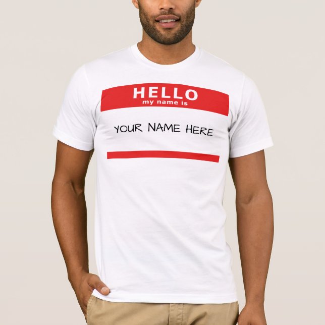 T-shirt bonjour mon nom est (Devant)