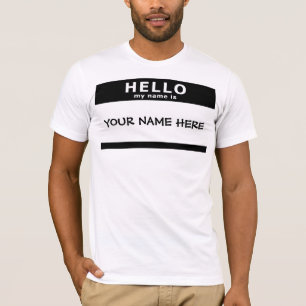 T-shirt bonjour mon nom est