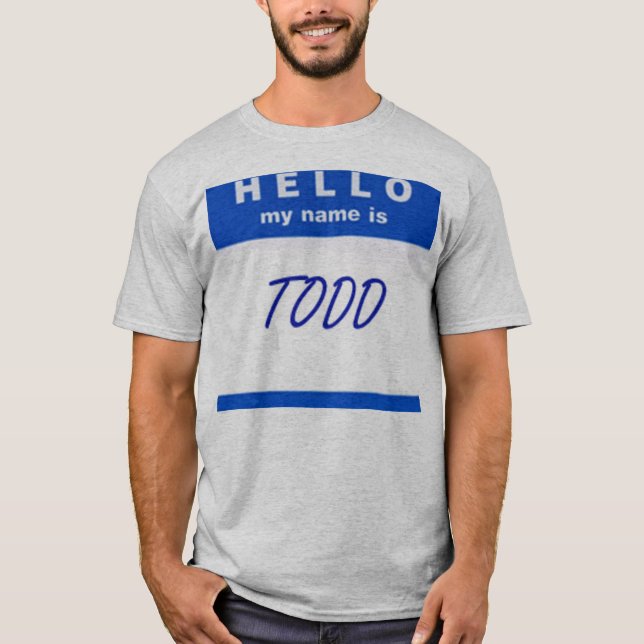T-shirt Bonjour mon nom est (Devant)