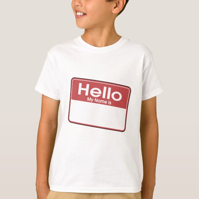 T-shirt Bonjour mon nom est (Devant)