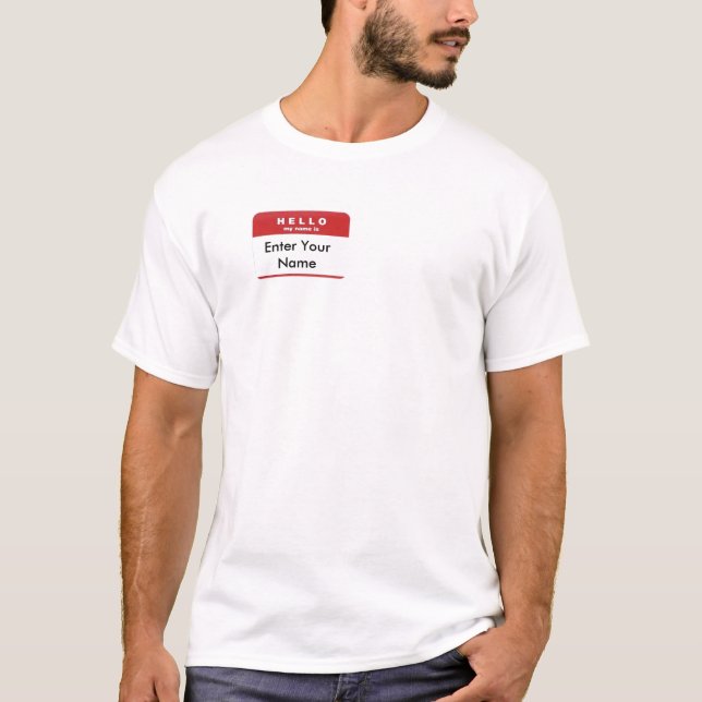 T-SHIRT BONJOUR MON NOM EST…. (Devant)