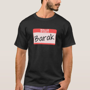 T-shirt Bonjour Mon nom est Barak Funny Halloween Obama Co